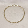 Gold Filled Bracelet — Basic Bracelet Miami Cuban Design Polished 04. 0.60 — alternate product view — SKU 156588 | Oro Laminado brazalete — básico Bracelet Miami Cuban diseño pulido 04. 0.60 — SKU 156588