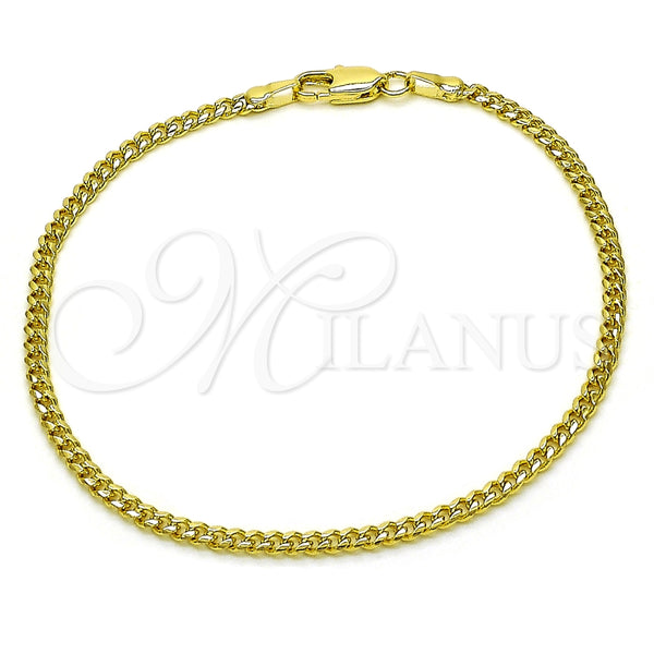 Gold Filled Bracelet — Basic Bracelet Miami Cuban Design Polished 04. 0.60 — alternate product view — SKU 156588 | Oro Laminado brazalete — básico Bracelet Miami Cuban diseño pulido 04. 0.60 — SKU 156588