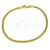 Gold Filled Bracelet — Basic Bracelet Miami Cuban Design Polished 04. 0.60 — alternate product view — SKU 156588 | Oro Laminado brazalete — básico Bracelet Miami Cuban diseño pulido 04. 0.60 — SKU 156588