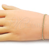 Oro Laminado Basic Bracelet, Gold Filled Style Miami Cuban Design, Polished, Golden Finish, 03.213.0290.07 (03 MM Thickness, 8 Inches Length)