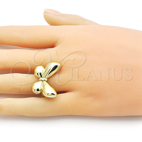 Gold Filled Ring — Elegant Ring Butterfly Design Polished 01. One size — alternate product view — SKU 156594 | Oro Laminado anillo — Elegant Ring Butterfly diseño pulido 01. One size — SKU 156594