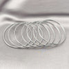 Rhodium Gold Filled Semanario Bangle, Polished, Rhodium Finish, 07.298.0001.1.05 (03 MM Thickness, Size 5 (2.50 Diameter))