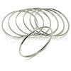 Rhodium Gold Filled Semanario Bangle, Polished, Rhodium Finish, 07.298.0001.1.06 (03 MM Thickness, Size 6 (2.75 Diameter))