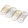Rhodium Gold Filled Semanario Bangle, Polished, Rhodium Finish, 07.298.0001.1.06 (03 MM Thickness, Size 6 (2.75 Diameter))
