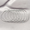 White Gold Filled Semanario Bangle, Polished, Rhodium Finish, 5.232.004.1.06 (04 MM Thickness, Size 6 (2.75 Diameter))