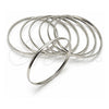 White Gold Filled Semanario Bangle, Polished, Rhodium Finish, 5.232.004.1.06 (04 MM Thickness, Size 6 (2.75 Diameter))