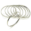 Rhodium Gold Filled Semanario Bangle, Polished, Rhodium Finish, 5.232.004.1.06 (04 MM Thickness, Size 6 (2.75 Diameter))