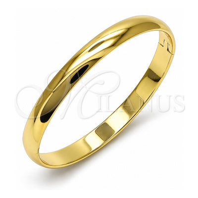 Oro Laminado Individual Bangle, Gold Filled Style Polished, Golden Finish, 07.213.0014.05 (Thickness, Size 5 (2.50 Diameter))