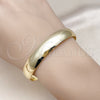 Oro Laminado Individual Bangle, Gold Filled Style Polished, Golden Finish, 07.213.0016.05 (12 MM Thickness, Size 5 (2.50 Diameter))