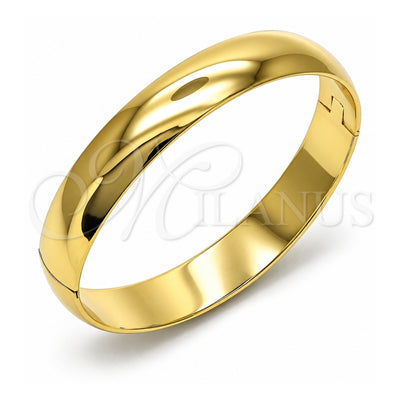 Oro Laminado Individual Bangle, Gold Filled Style Polished, Golden Finish, 07.213.0016.05 (12 MM Thickness, Size 5 (2.50 Diameter))