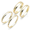 Oro Laminado Individual Bangle, Gold Filled Style Polished, Golden Finish, 07.213.0016.05 (12 MM Thickness, Size 5 (2.50 Diameter))