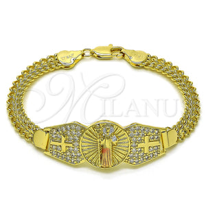 Gold Filled Bracelet — Fancy Bracelet San Benito and Bismark Design with — main product view — SKU 156718 | Oro Laminado brazalete — elegante Bracelet San Benito and Bismark diseño with — SKU 156718