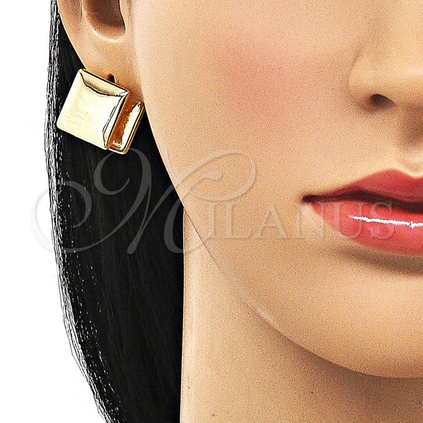 Gold Filled Hoop Earrings — Huggie Hoop Polished 02. — alternate product view — SKU 156762 | Oro Laminado aretes de aro — Huggie Hoop pulido 02. — SKU 156762
