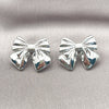 White Gold Filled Ring — Stud Earring Bow Design Polished 02.60. — alternate product view — SKU 156770 | Oro Laminado Blanco anillo — Stud Earring Bow diseño pulido 02.60. — SKU 156770