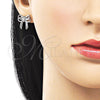Rhodium Gold Filled Stud Earring, Bow Design, Polished, Rhodium Finish, 02.60.0162.1