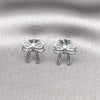 White Gold Filled Ring — Stud Earring Bow Design Polished 02.60. — alternate product view — SKU 156778 | Oro Laminado Blanco anillo — Stud Earring Bow diseño pulido 02.60. — SKU 156778