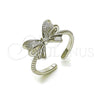 Rhodium Plated Elegant Ring, Bow Design, Matte Finish, Rhodium Finish, 01.60.0024.1