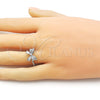 Rhodium Plated Elegant Ring, Bow Design, Matte Finish, Rhodium Finish, 01.60.0024.1 (One size fits all)