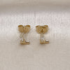 Gold Filled Ring — Stud Earring Shoes and Baguette Design Polished 02.60. — alternate product view — SKU 156786 | Oro Laminado anillo — Stud Earring Shoes and Baguette diseño pulido 02.60. — SKU 156786