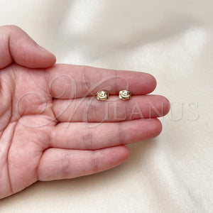 Gold Filled Ring — Stud Earring Hat Design with White Cubic Zirconia — main product view — SKU 156788 | Oro Laminado anillo — Stud Earring Hat diseño with blanco Cubic Zirconia — SKU 156788