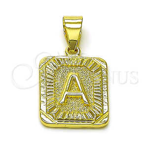 Gold Filled Pendant — Fancy Pendant Initials Design Diamond Cutting 05. — main product view — SKU 156819 | Oro Laminado dije — elegante Pendant Initials diseño Diamond Cutting 05. — SKU 156819