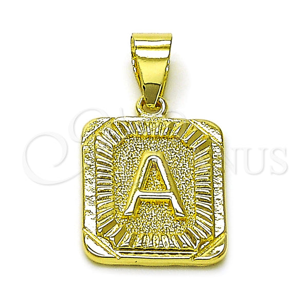 Gold Filled Pendant — Fancy Pendant Initials Design Diamond Cutting 05. — main product view — SKU 156819 | Oro Laminado dije — elegante Pendant Initials diseño Diamond Cutting 05. — SKU 156819