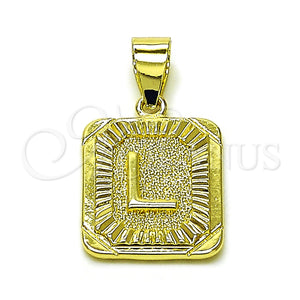 Gold Filled Pendant — Fancy Pendant Initials Design Polished 05. — main product view — SKU 156823 | Oro Laminado dije — elegante Pendant Initials diseño pulido 05. — SKU 156823