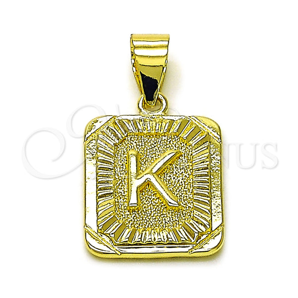 Gold Filled Pendant — Fancy Pendant Initials Design Diamond Cutting 05. — main product view — SKU 156826 | Oro Laminado dije — elegante Pendant Initials diseño Diamond Cutting 05. — SKU 156826