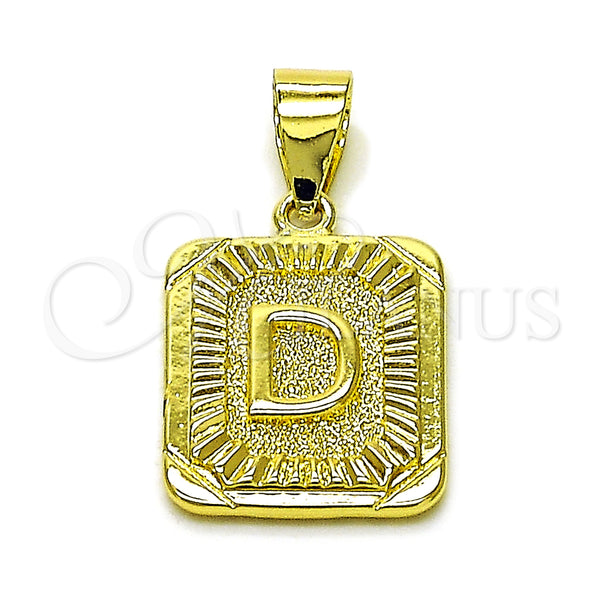 Gold Filled Pendant — Fancy Pendant Initials Design Diamond Cutting 05. — main product view — SKU 156829 | Oro Laminado dije — elegante Pendant Initials diseño Diamond Cutting 05. — SKU 156829