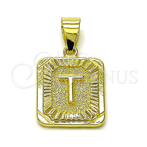 Gold Filled Pendant — Fancy Pendant Initials Design Diamond Cutting 05. — main product view — SKU 156833 | Oro Laminado dije — elegante Pendant Initials diseño Diamond Cutting 05. — SKU 156833