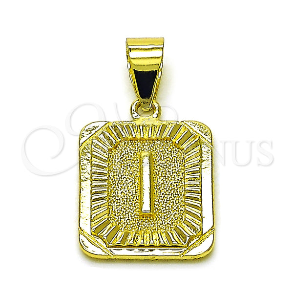 Gold Filled Pendant — Fancy Pendant Initials Design Diamond Cutting 05. — main product view — SKU 156834 | Oro Laminado dije — elegante Pendant Initials diseño Diamond Cutting 05. — SKU 156834