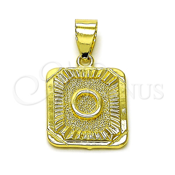 Gold Filled Pendant — Fancy Pendant Initials Design Diamond Cutting 05. — main product view — SKU 156835 | Oro Laminado dije — elegante Pendant Initials diseño Diamond Cutting 05. — SKU 156835
