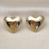 Gold Filled Ring — Stud Earring Heart and Hollow Design Polished 02. — alternate product view — SKU 156843 | Oro Laminado anillo — Stud Earring corazón and Hollow diseño pulido 02. — SKU 156843