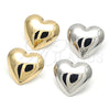 Gold Filled Ring — Stud Earring Heart and Hollow Design Polished 02. — alternate product view — SKU 156843 | Oro Laminado anillo — Stud Earring corazón and Hollow diseño pulido 02. — SKU 156843