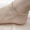 Oro Laminado Basic Anklet, Gold Filled Style Mariner Design, Diamond Cutting Finish, Golden Finish, 03.213.0292.09 (03 MM Thickness, 9 Inches Length)