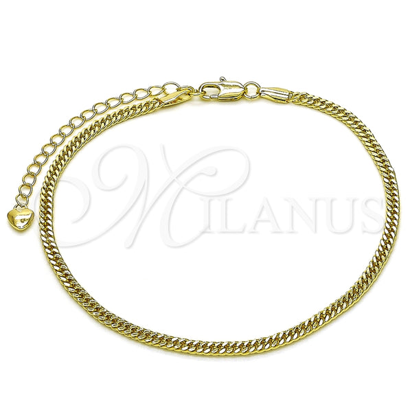 Gold Filled Anklet — Basic Anklet Diamond Cutting 03. 03 MM Thickness — main product view — SKU 156872 | Oro Laminado tobillera — básico Anklet Diamond Cutting 03. 03 MM Thickness — SKU 156872
