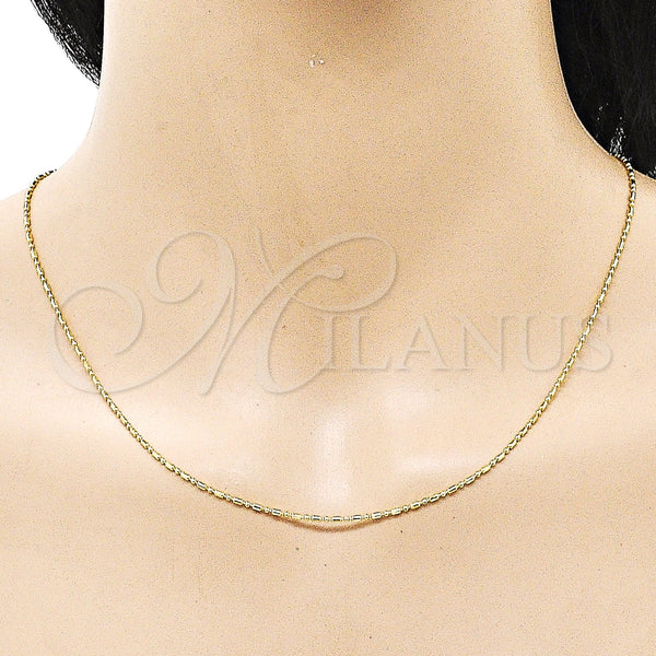 Gold Filled Necklace — Basic Necklace Ball Design Polished 04. 01 MM — alternate product view — SKU 156888 | Oro Laminado collar — básico Necklace Ball diseño pulido 04. 01 MM — SKU 156888
