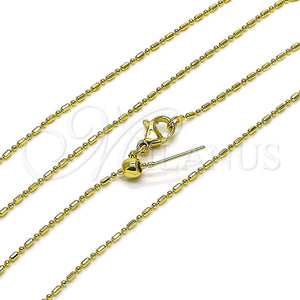 Gold Filled Necklace — Basic Necklace Ball Design Polished 04. 01 MM — main product view — SKU 156888 | Oro Laminado collar — básico Necklace Ball diseño pulido 04. 01 MM — SKU 156888