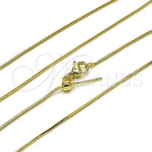 Gold Filled Necklace — Basic Necklace Rat Tail Design Diamond Cutting 04. — main product view — SKU 156892 | Oro Laminado collar — básico Necklace Rat Tail diseño Diamond Cutting 04. — SKU 156892