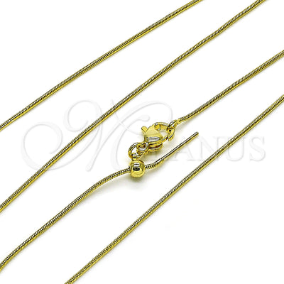 Gold Filled Gold-Filled Rat Tail Necklace 04.341.0133.20 for wholesale, main product view