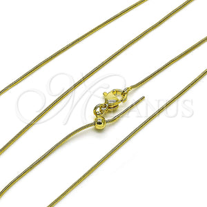 Gold Filled Necklace — Basic Necklace Rat Tail Design Polished 04. 01 — main product view — SKU 156893 | Oro Laminado collar — básico Necklace Rat Tail diseño pulido 04. 01 — SKU 156893