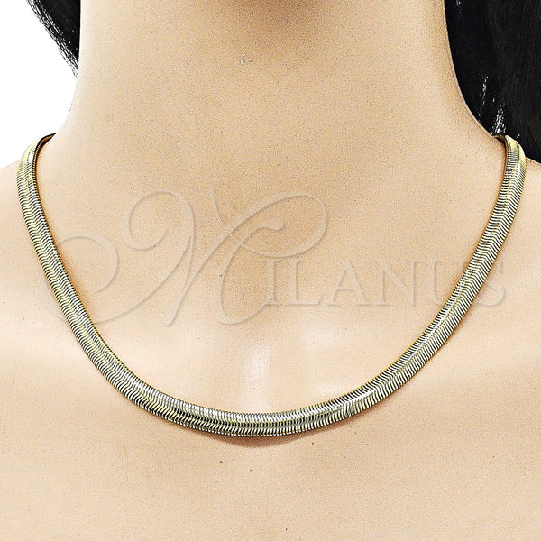 Gold Filled Necklace — Basic Necklace Rat Tail Design Polished 04. 06 — alternate product view — SKU 156895 | Oro Laminado collar — básico Necklace Rat Tail diseño pulido 04. 06 — SKU 156895