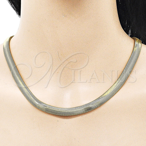 Gold Filled Necklace — Basic Necklace Rat Tail Design Polished 04. 08 — alternate product view — SKU 156896 | Oro Laminado collar — básico Necklace Rat Tail diseño pulido 04. 08 — SKU 156896