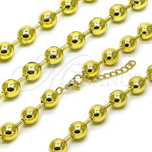 Gold Filled Necklace — Basic Necklace Ball Design Polished 04. 10 MM — main product view — SKU 156901 | Oro Laminado collar — básico Necklace Ball diseño pulido 04. 10 MM — SKU 156901
