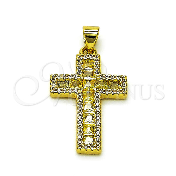 Gold Filled Pendant — Fancy Pendant Cross Design with Cubic Zirconia and — main product view — SKU 156912 | Oro Laminado dije — elegante Pendant cruz diseño with Cubic Zirconia and — SKU 156912