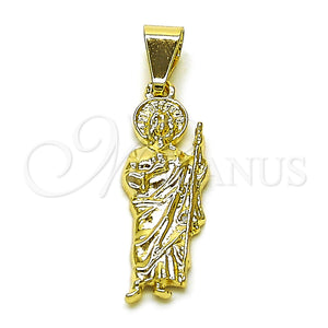 Gold Filled Pendant — Fancy Pendant San Judas Design Polished 05. — main product view — SKU 157021 | Oro Laminado dije — elegante Pendant San Judas diseño pulido 05. — SKU 157021