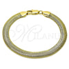 Gold Filled Bracelet — Basic Bracelet Rat Tail Design Polished 03. 08 — alternate product view — SKU 157030 | Oro Laminado brazalete — básico Bracelet Rat Tail diseño pulido 03. 08 — SKU 157030