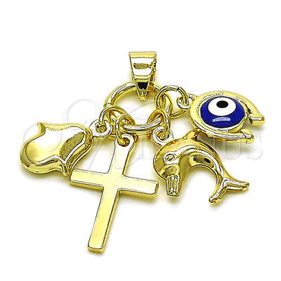 Gold Filled Gold-Filled Judaica and Cross Pendant 05.213.0165 for wholesale, main product view