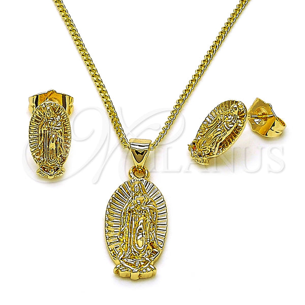 Gold Filled Ring — Earring and Pendant Adult Set Guadalupe Design Polished — main product view — SKU 157105 | Oro Laminado anillo — Earring and Pendant Adult Set Guadalupe diseño pulido — SKU 157105