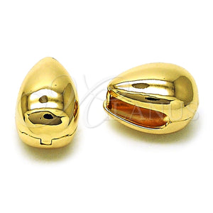 Gold Filled Hoop Earrings — Huggie Hoop Teardrop Design Polished 02. — main product view — SKU 157127 | Oro Laminado aretes de aro — Huggie Hoop Teardrop diseño pulido 02. — SKU 157127